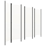 6-Panel Room Divider White 300x180 cm