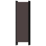6-Panel Room Divider Brown 300x180 cm