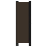 6-Panel Room Divider Brown 300x180 cm - Top-Down View