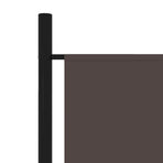 6-Panel Room Divider Brown 300x180 cm