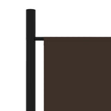 6-Panel Room Divider Brown 300x180 cm - 45-Degree Angle
