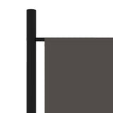 6-Panel Room Divider Anthracite 300x180 cm - 45-Degree Angle