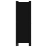 6-Panel Room Divider Black 300x180 cm