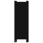 6-Panel Room Divider Black 300x180 cm