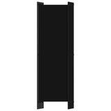6-Panel Room Divider Black 300x180 cm - Top-Down View