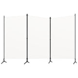3-Panel Room Divider White 260x180 cm Fabric