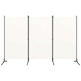 3-Panel Room Divider White 260x180 cm Fabric