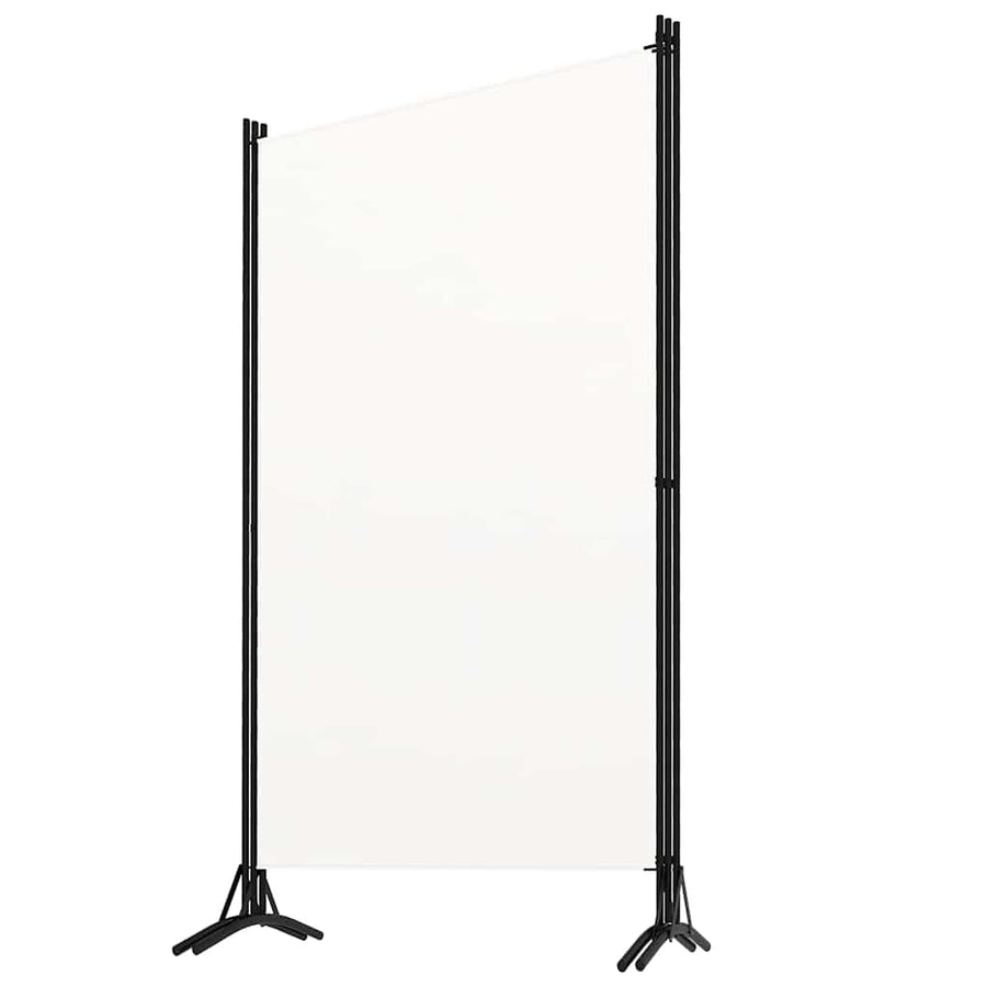 3-Panel Room Divider White 260x180 cm Fabric