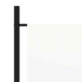 3-Panel Room Divider White 260x180 cm Fabric