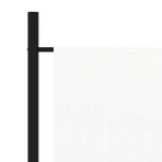 3-Panel Room Divider White 260x180 cm Fabric