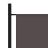 3-Panel Room Divider Anthracite 260x180 cm - Top-Down View