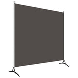 Room Divider Anthracite 175x180 cm Fabric - Front View