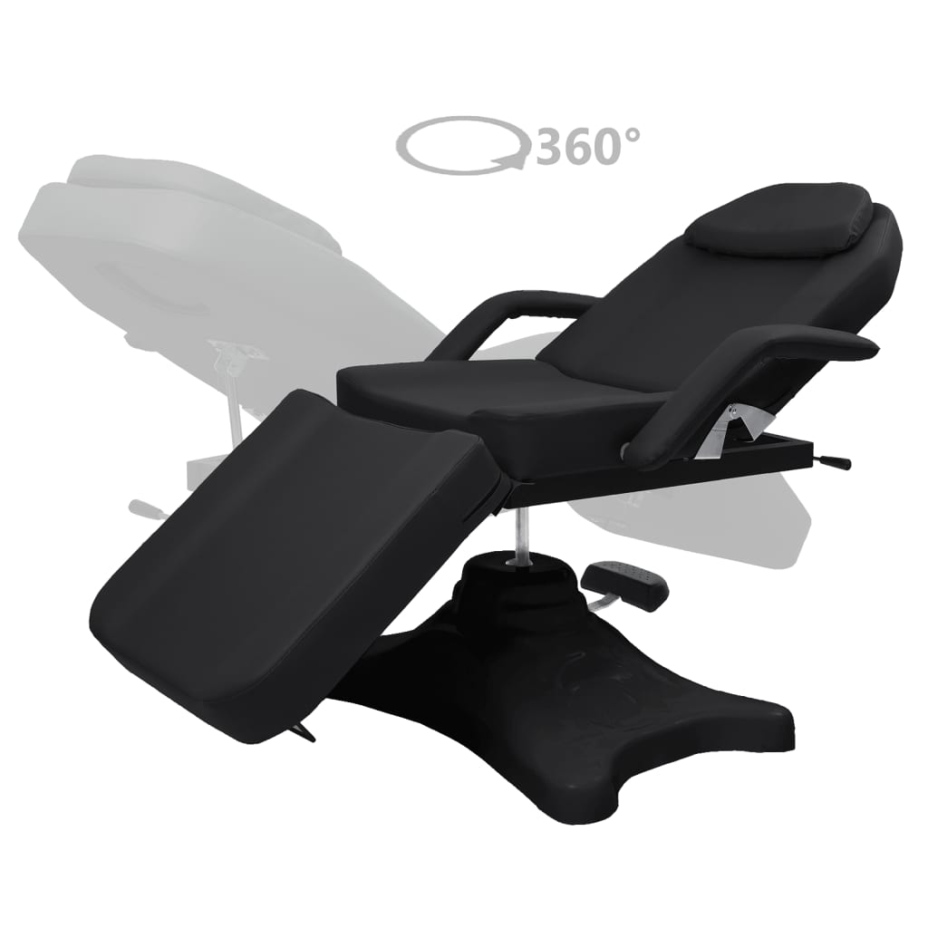 Massage Table Black 180x62x(86.5-118) cm