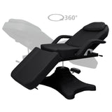 Massage Table Black 180x62x(86.5-118) cm - Front View