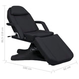 Massage Table Black 180x62x(86.5-118) cm - Low Angle