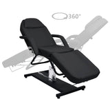 Massage Table Black 180x62x(87-112) cm - Front View