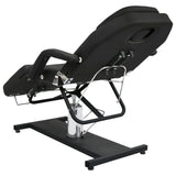 Massage Table Black 180x62x(87-112) cm - 45-Degree Angle