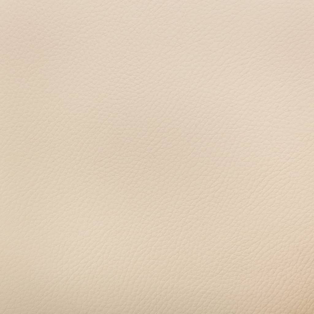 Swivel Dining Chairs 6 pcs Cream Faux Leather