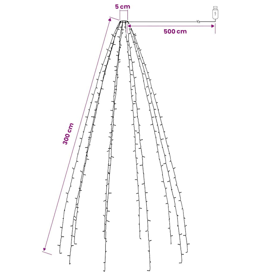 Christmas Tree Net Lights with 300 LEDs 300 cm