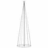 Christmas Cone Tree 330 Warm White LEDs Decoration 100x300 cm - Front View