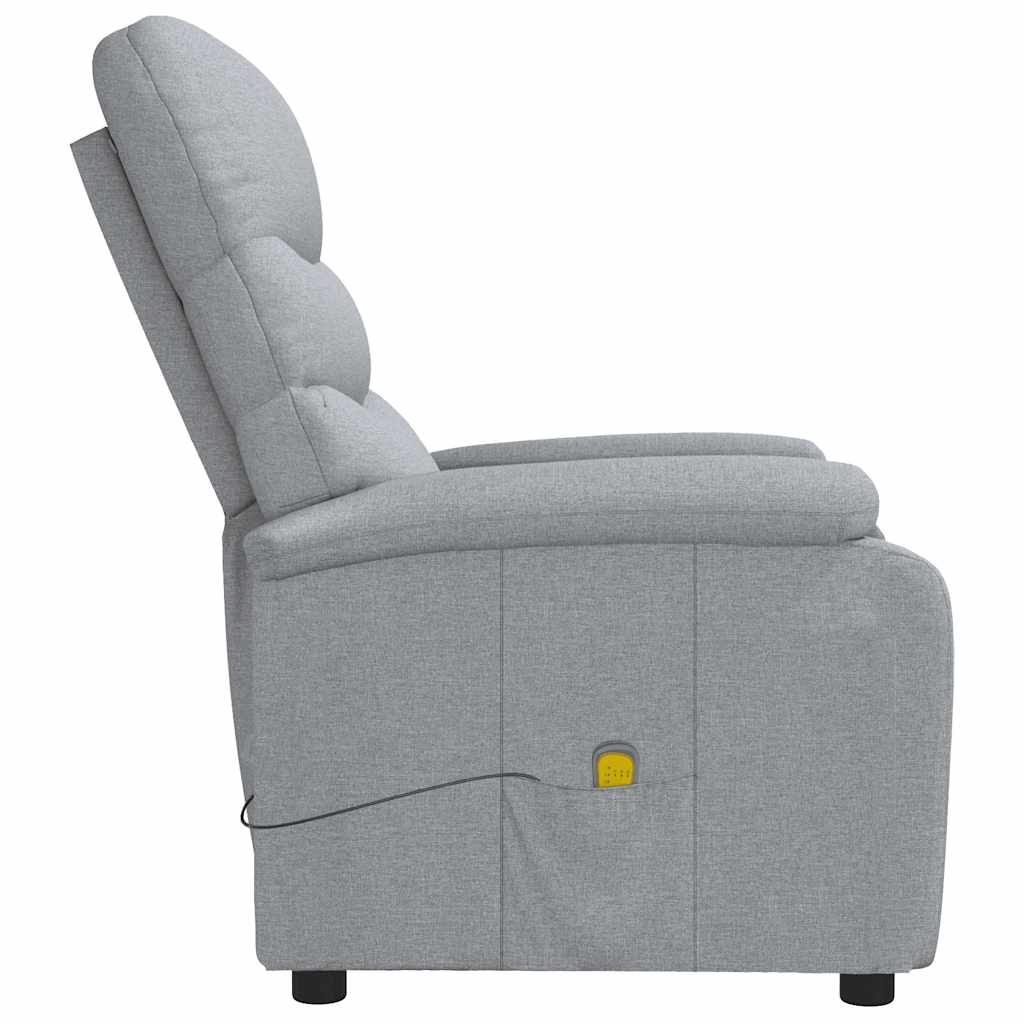 Massage Chair Light Grey Fabric