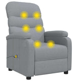 Massage Chair Light Grey Fabric