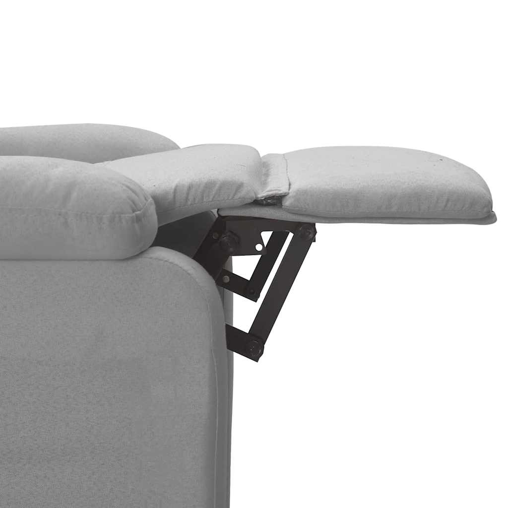 Massage Chair Light Grey Fabric