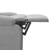 Massage Chair Light Grey Fabric - Low Angle