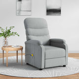 Massage Chair Light Grey Fabric