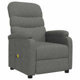Massage Chair Dark Grey Fabric - Front View
