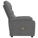 Massage Chair Dark Grey Fabric - Top-Down View
