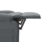 Massage Chair Dark Grey Fabric - Low Angle