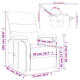 Massage Chair Dark Grey Fabric - Extra Image