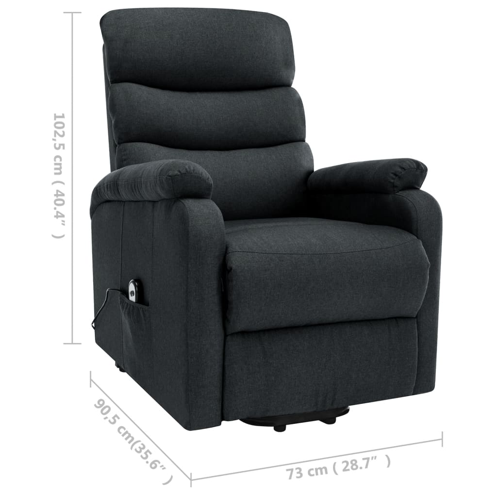 Stand up Massage Chair Dark Grey Fabric