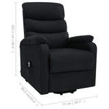Stand up Massage Chair Black Fabric