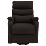 Stand up Massage Chair Dark Brown Fabric