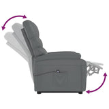 Stand up Chair Anthracite Faux Leather
