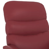 Stand up Chair Wine Red Faux Leather - Extra Image