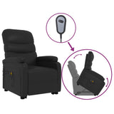 Stand up Massage Chair Black Faux Leather - Front View