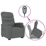 Stand up Massage Chair Anthracite Faux Leather - Front View