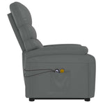 Stand up Massage Chair Anthracite Faux Leather