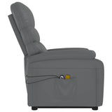Stand up Massage Chair Anthracite Faux Leather - 45-Degree Angle