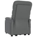Stand up Massage Chair Anthracite Faux Leather - Rear View