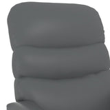 Stand up Massage Chair Anthracite Faux Leather - Close-Up Angle
