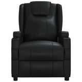 Massage Chair Black Faux Leather - Side View