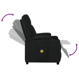 Massage Chair Black Faux Leather - Close-Up Angle