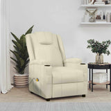 Massage Chair Cream White Faux Leather