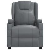 Massage Chair Anthracite Faux Leather - Side View