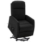 Stand up Chair Black Faux Leather