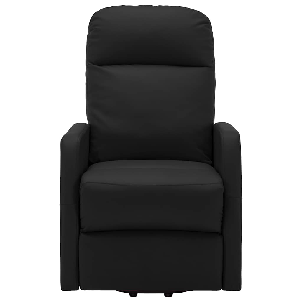 Stand up Chair Black Faux Leather